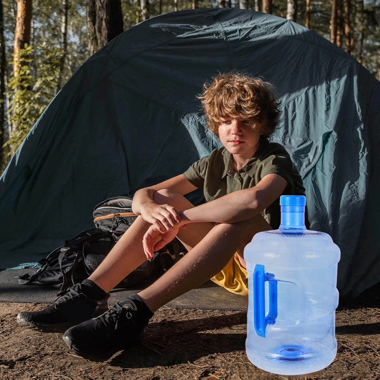 

Portable Water 10L PET Large Capacity Outdoor Camping Travel BBQ Collapsible Camping Water Container Container Storage Bucket