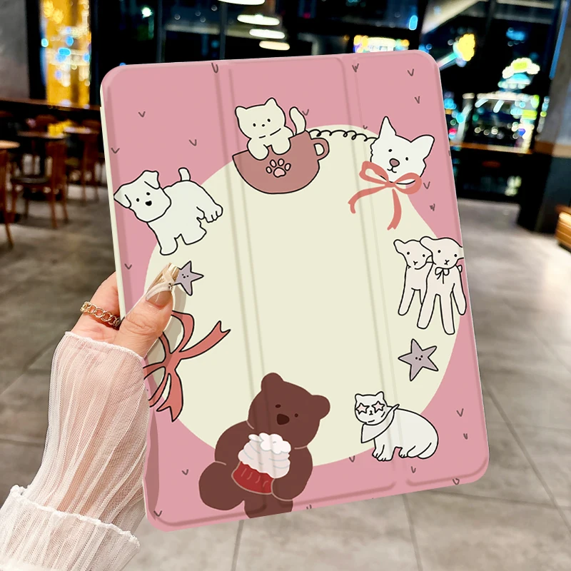 

Pink animal mirror TABLET CASE FOR iPad pro 10/11-Inch 2020/6th/7th /8th /Air 3rd/Air 4th/9th gen/Air 5th Gen 2022/Air 11