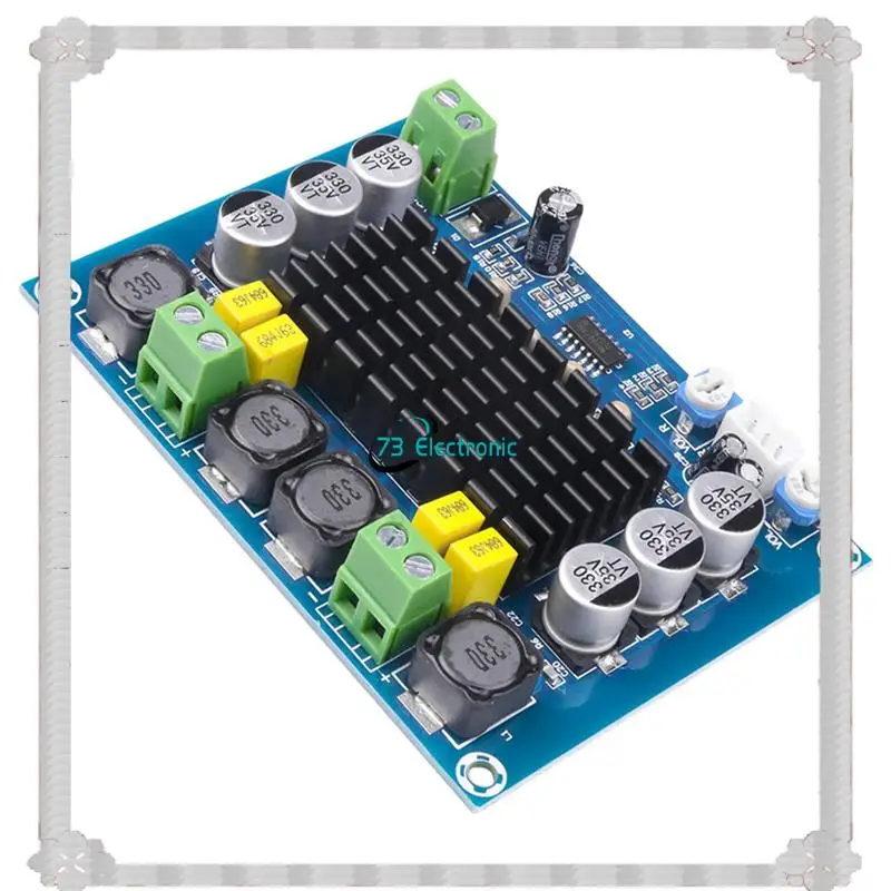24-Hour Delivery High Power 2X120w DC 12V 24V Audio Amplifier Board Dual Channel Stereo Digital For Speaker
