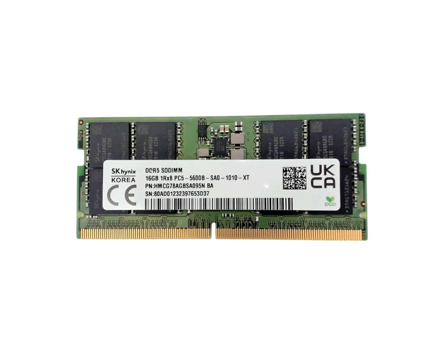 

16GB 5600MHz DDR5 PC5-44800 Non-ECC CL46 262-Pin SoDimm 1.1V Single Rank x8 Memory Module OEM - HMCG78AGBSA095N, Custom