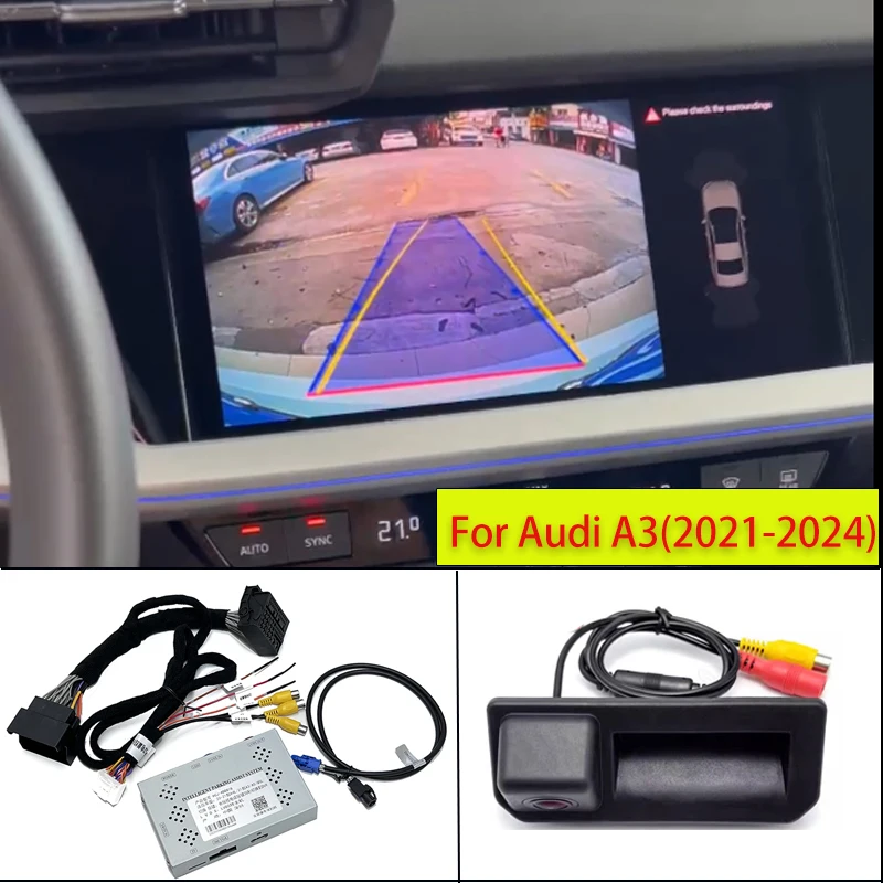 Rückfahrkamera-Schnittstellenmodul für Audi A3L S3 8Y RS3 A4L A5 RS4 RS5 Q5L Rückfahrkamera-Backup MIB3 Rückfahrkamera-Assistent-System