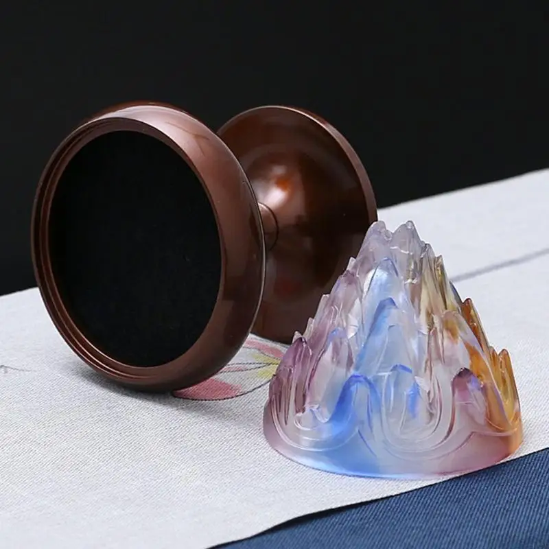 

DXAF Copper Incenses Holder Lotus-Shaped Top Censer Bowl Incenses Tray