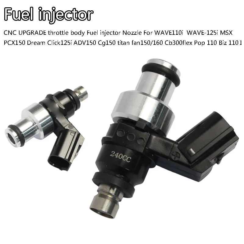 For WAVE110i 125i MSX PCX150 Dream Click125i ADV Cg150 titan fan150/160 Cb300flex Pop 110 Biz 110 I CNC Fuel injector Nozzle