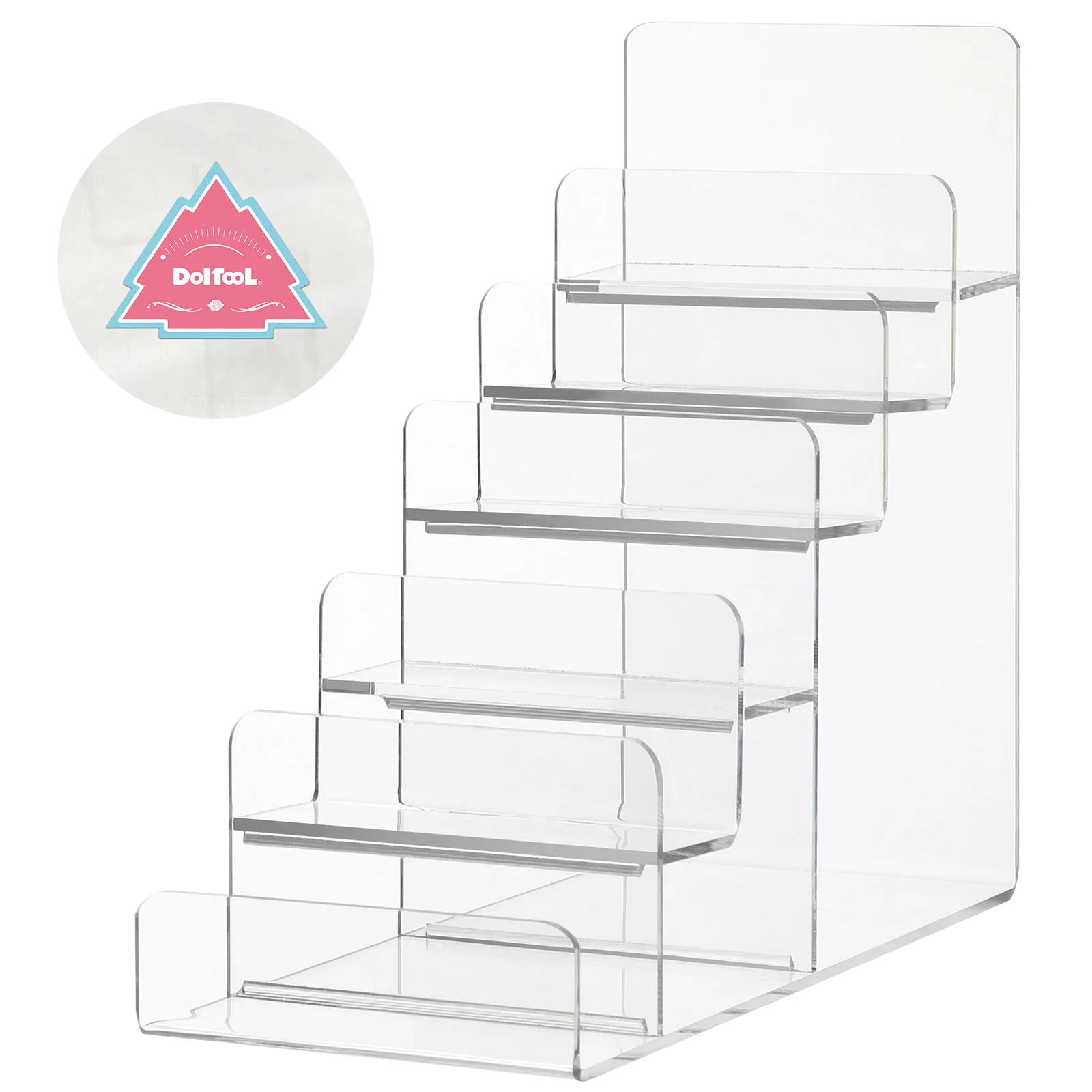 Trapezoid Display Stand Acrylic Material Purse Glasses Coat Hanger Multi-purpose Multi-layer Storage Rack Wallet Holder