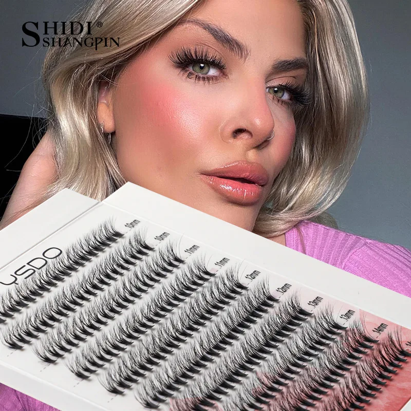 New 200 Bundles Eyelash Extension 10 Rows 3D Mink Russian Volume Lashes 30D Cluster Eyelashes Individual Cilia Makeup Tool