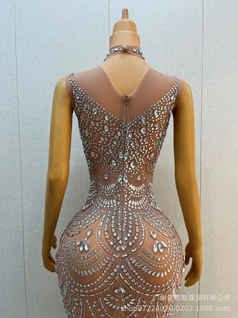 Herfst op het nieuwe sexy perspectief taille dunne avond verjaardagsfeestje sociale avond cocktailparty avondjurk vestido de gala