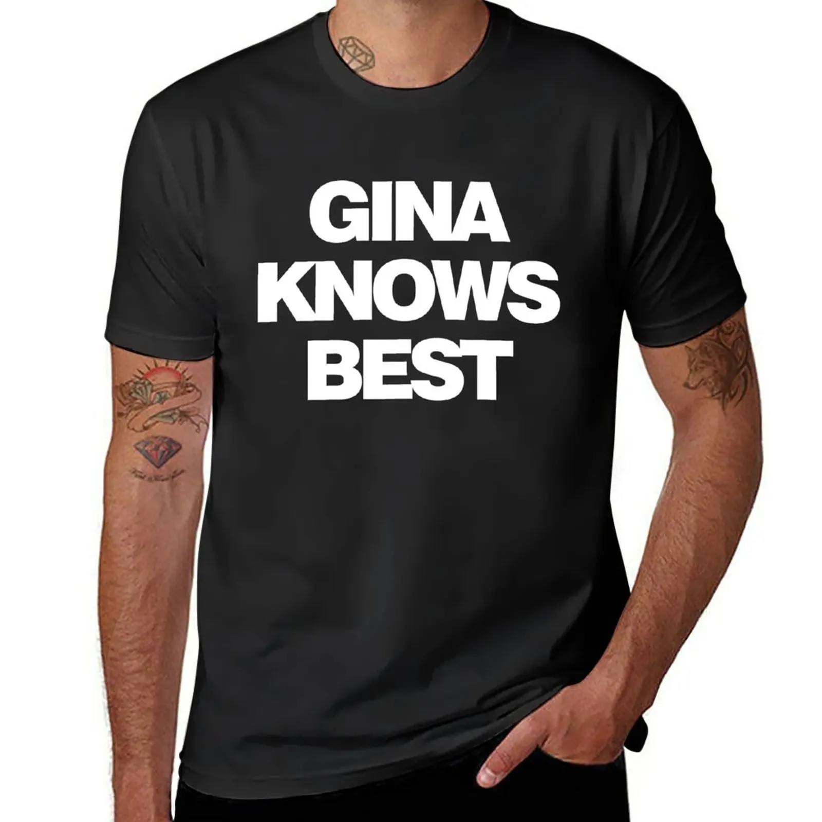 

New Gina Knows Best T-Shirt Blouse hippie clothes boys animal print shirt t shirt for men