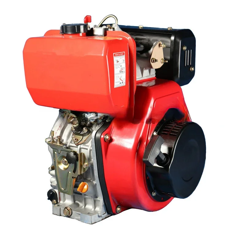 chinese small 1-cylinder air-cooled 4-stroke compact motor diesel engine