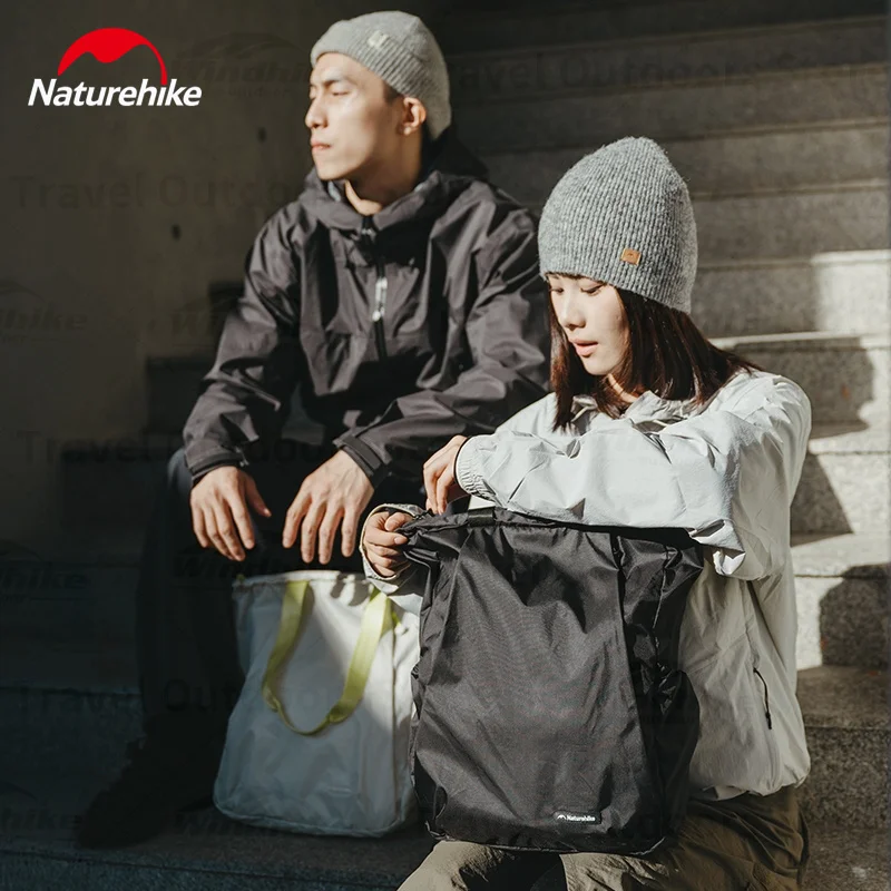 

Naturehike 18L складной рюкзак водонепроницаемая уличная сумка большой вместимости 70D нейлоновая сверхлегкая пригородная сумка на плечо