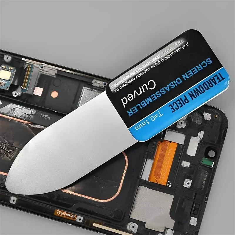 1 Pieza Herramienta de Palanca para Abrir Teléfono, Espátula Flexible para Pantalla Curva LCD, Desarmador de Teléfono Móvil 4
