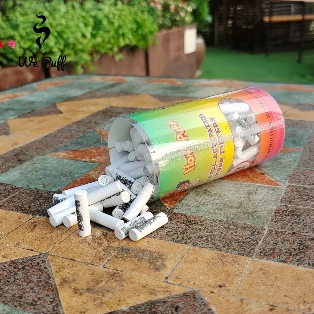 WE PUFF 150 sztuk/partia 6mm 7mm aktywny węgiel filtr suche palenie tytoniu filtry do rur uniwersalnych akcesoria