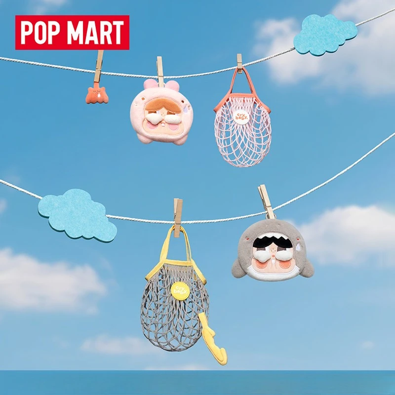 

Genuine POP MART CRYBABY Cry Me An Ocean Series Multi-purpose Storage Bag Pendant Ornament Cute Toys Mystery Gift