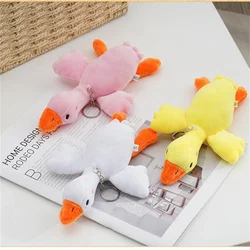 15cm Big Goose Plush Toy Cute Pendant  Stuffed Animal Bag Doll Keychain For Girls Christmas Gift Wedding Party Decor 3 Color