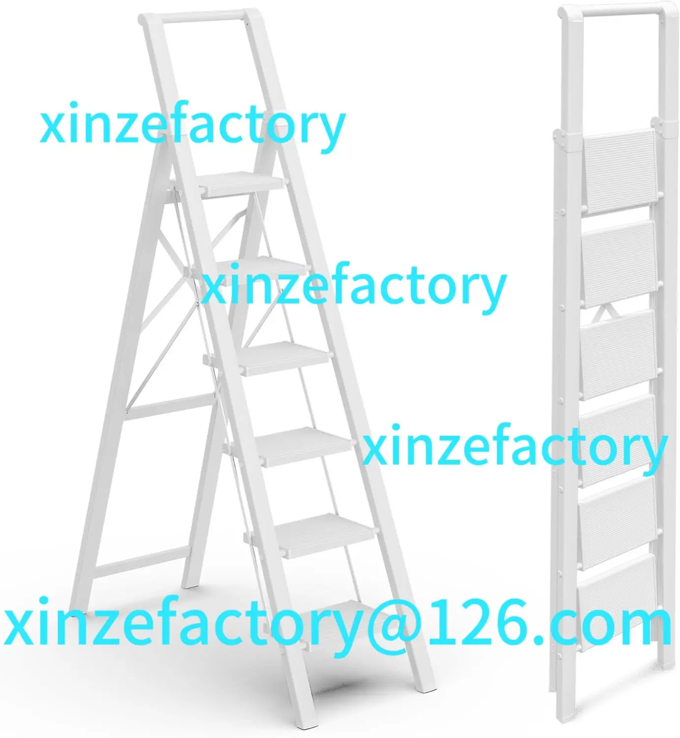 

Customizable 6 Step Ladder for 12 Feet High Ceiling