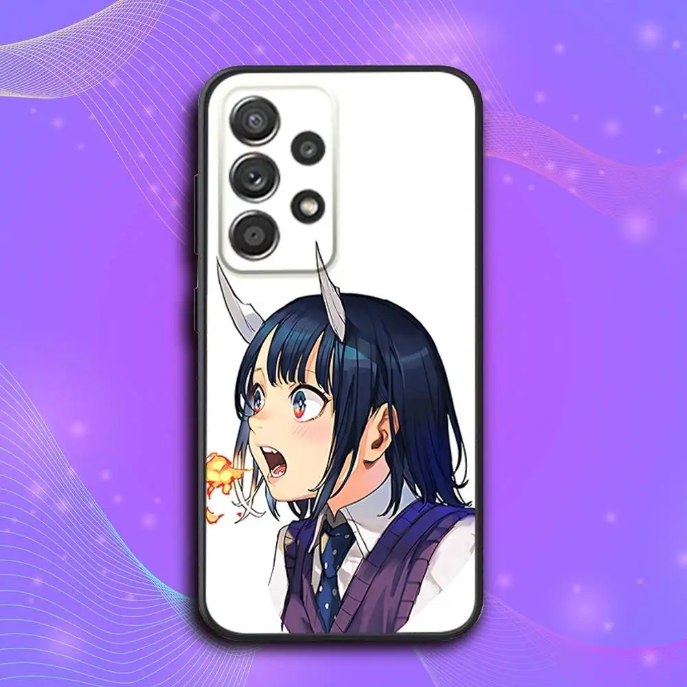 Anime R-Ruri Dragon Telefoonhoesje voor Samsung S 25,24,23,22,30,21,10,9,Ultra,Plus,Lite,FE,4,5G Zachte zwarte hoes