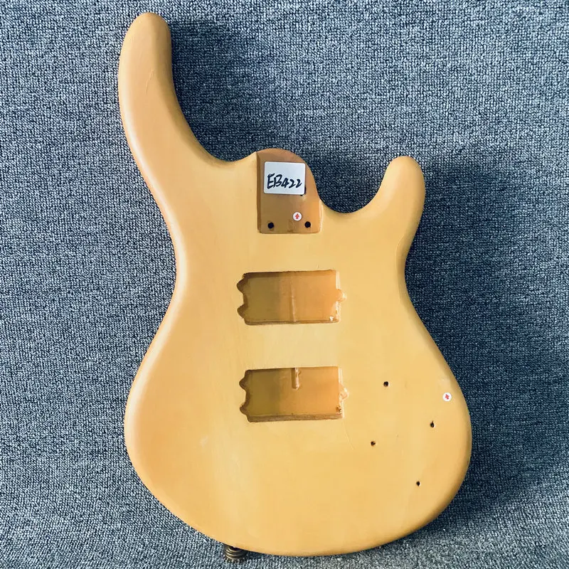 

EB422 for 5 or 6 String Electric Bass Unfinished Jazz Bass Body Natural in Solid Wood Right Hand for Replace and DIY