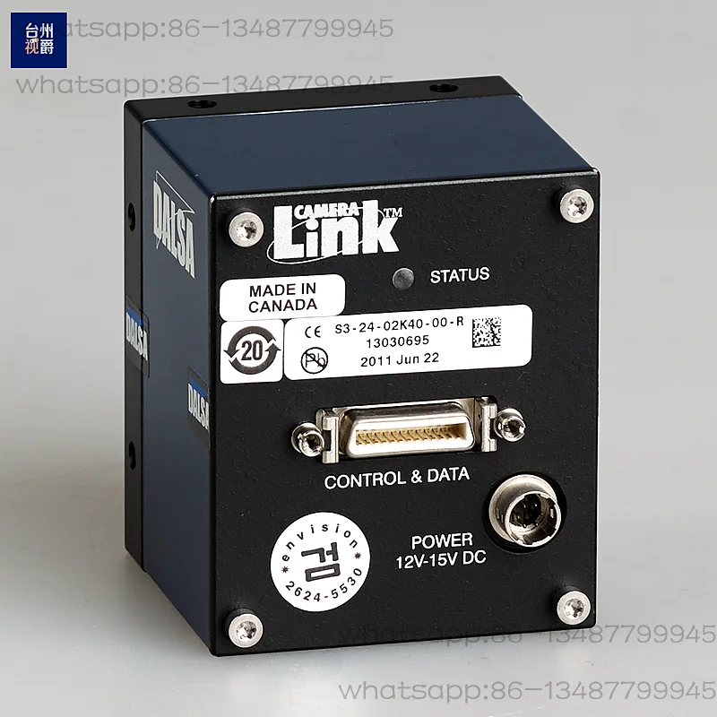 

DALSA S3-24-02K40-00-R Monochrome CCD Linear Array Camera 2048X2 Dual Line