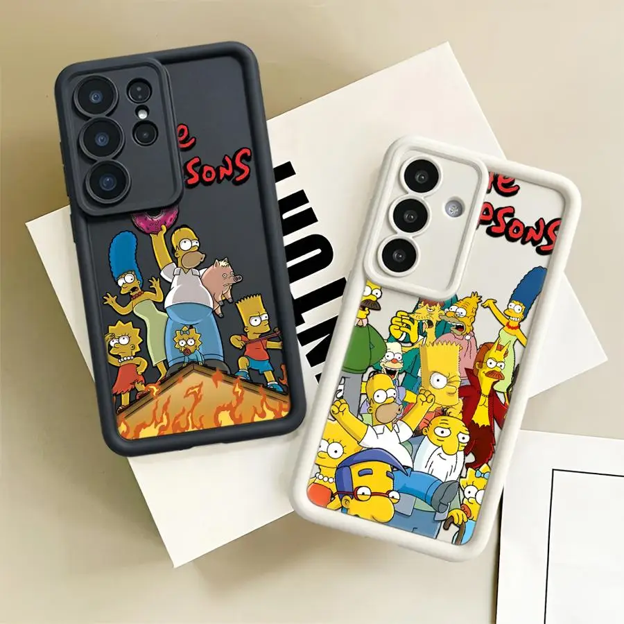 Case for Samsung Galaxy S26 Ultra S23 FE S21 S25 Edge S24 Plus S24Ultra S25 S22 S20FE Phone Cover The Marge Simpsons Art