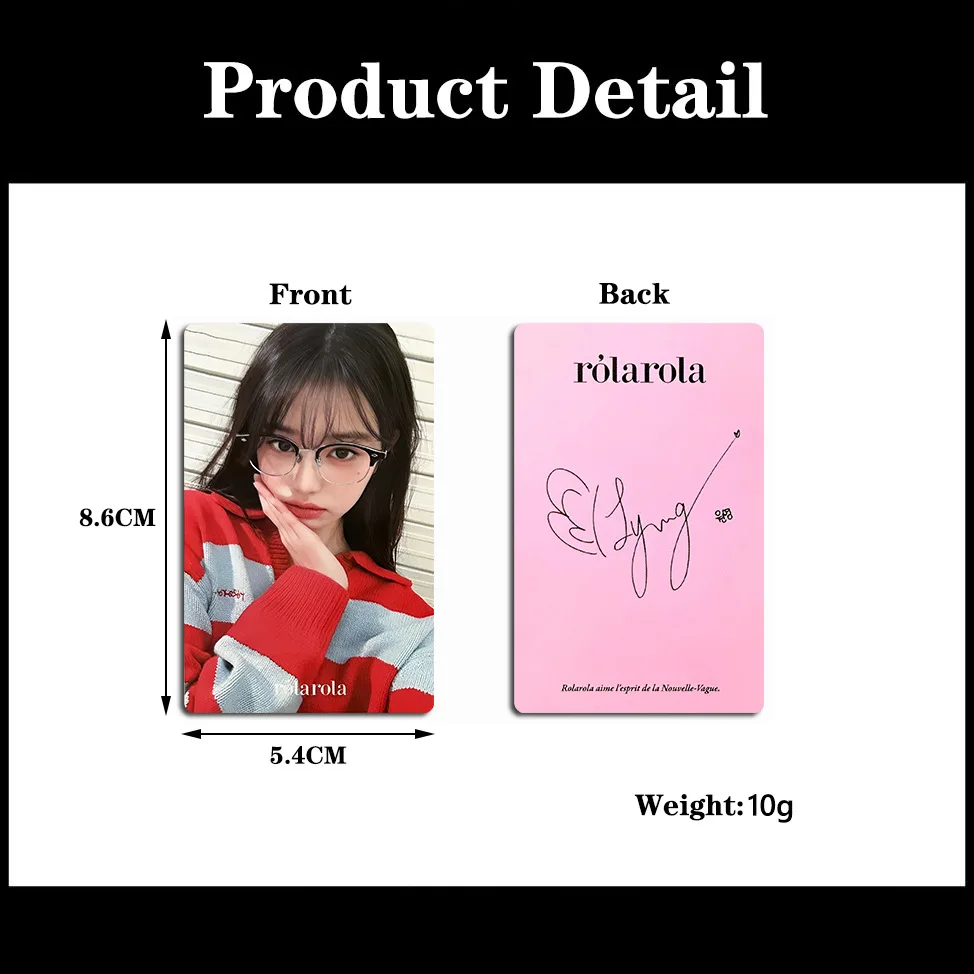 4pcs High Definition Exquisite Small Card Korean Girl Group Member Commemorative Collection Small Card