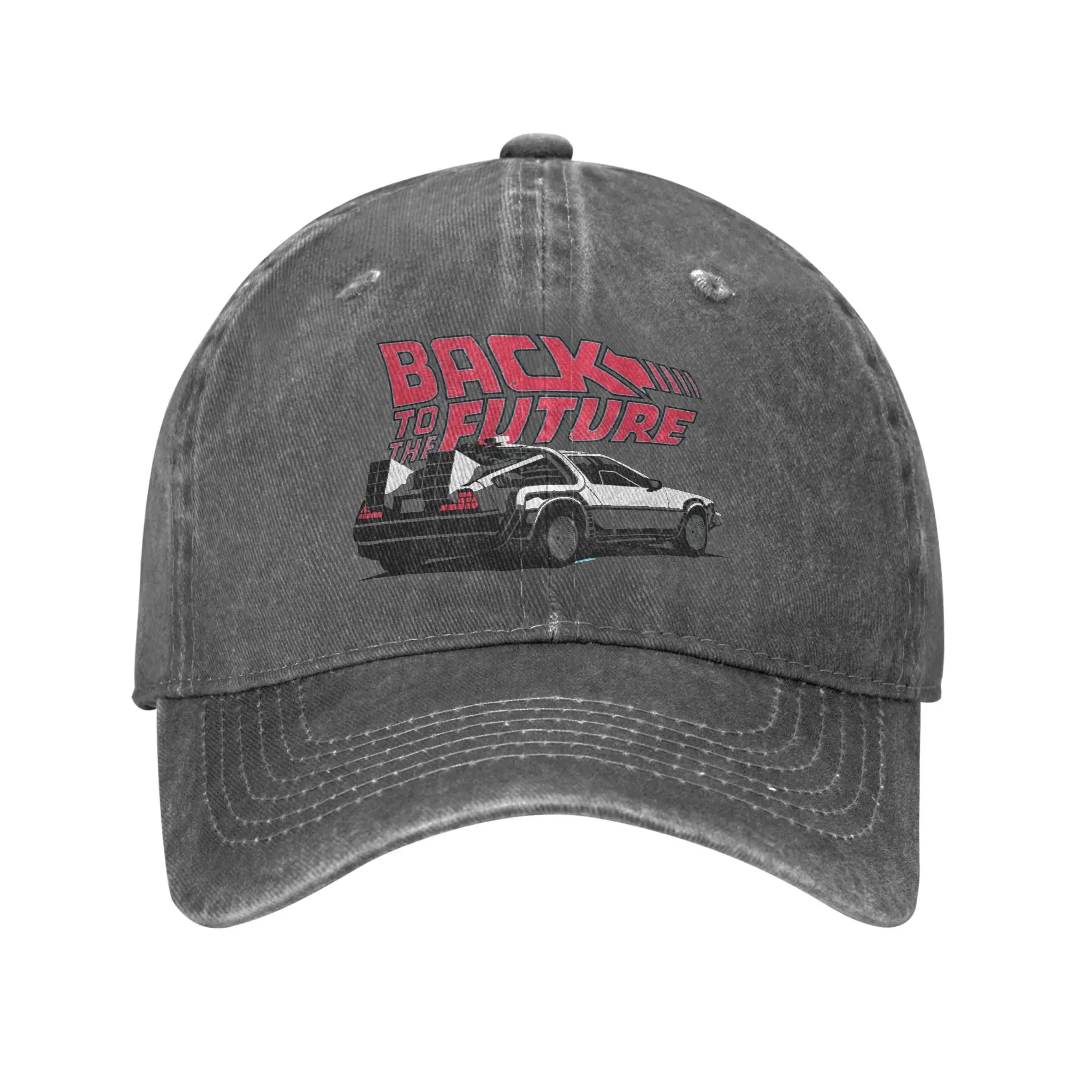 Custom Vintage back to the future Baseball Cap Sun Protection Men Women's Adjustable Sci-fi Adventure Film Dad Hat Autumn