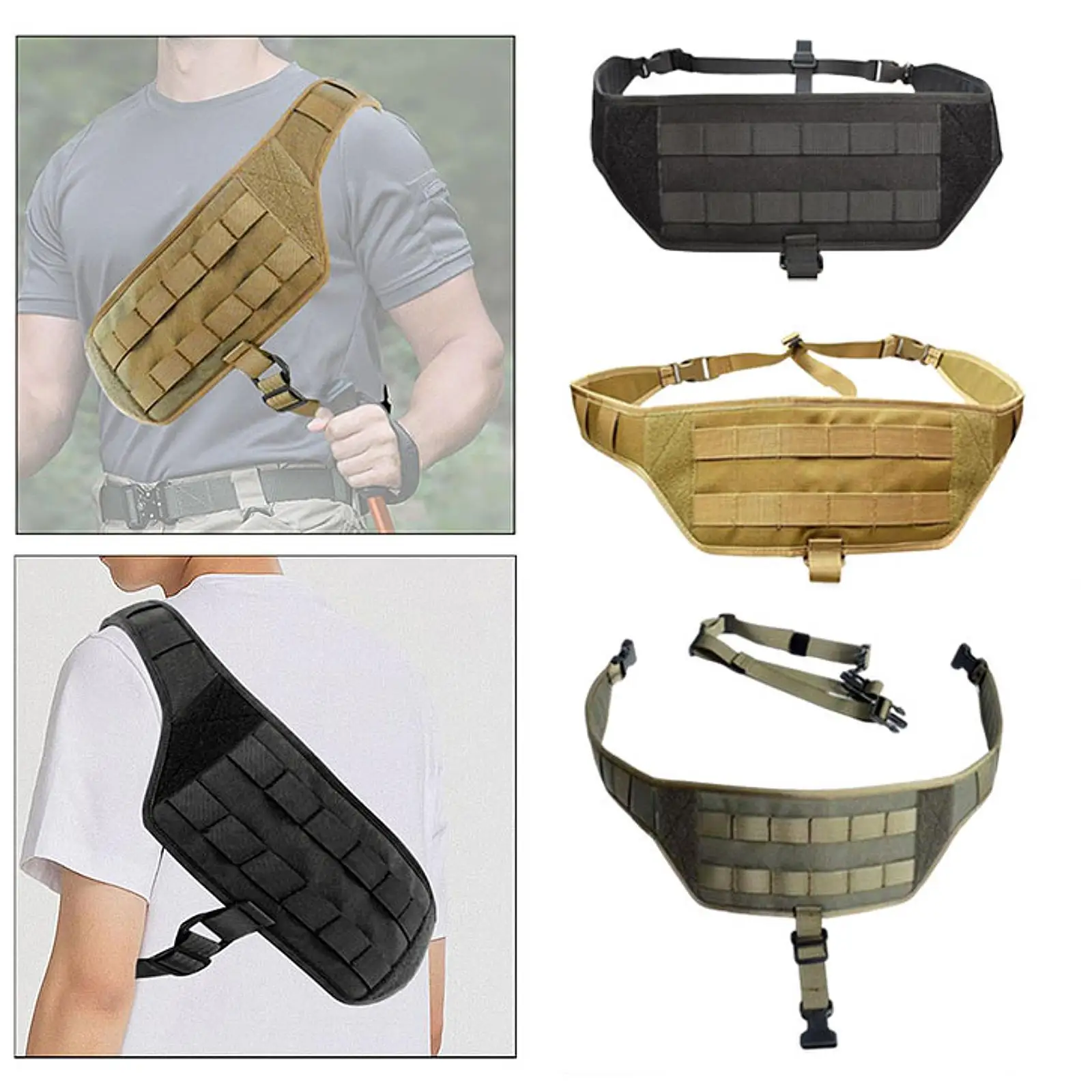 Chest Rig Nylon Breathable Fashion Shoulder Purse Harness Pack Vest Outdoor Gear Organizer for Gym Workout Hiking Travel Outdoor