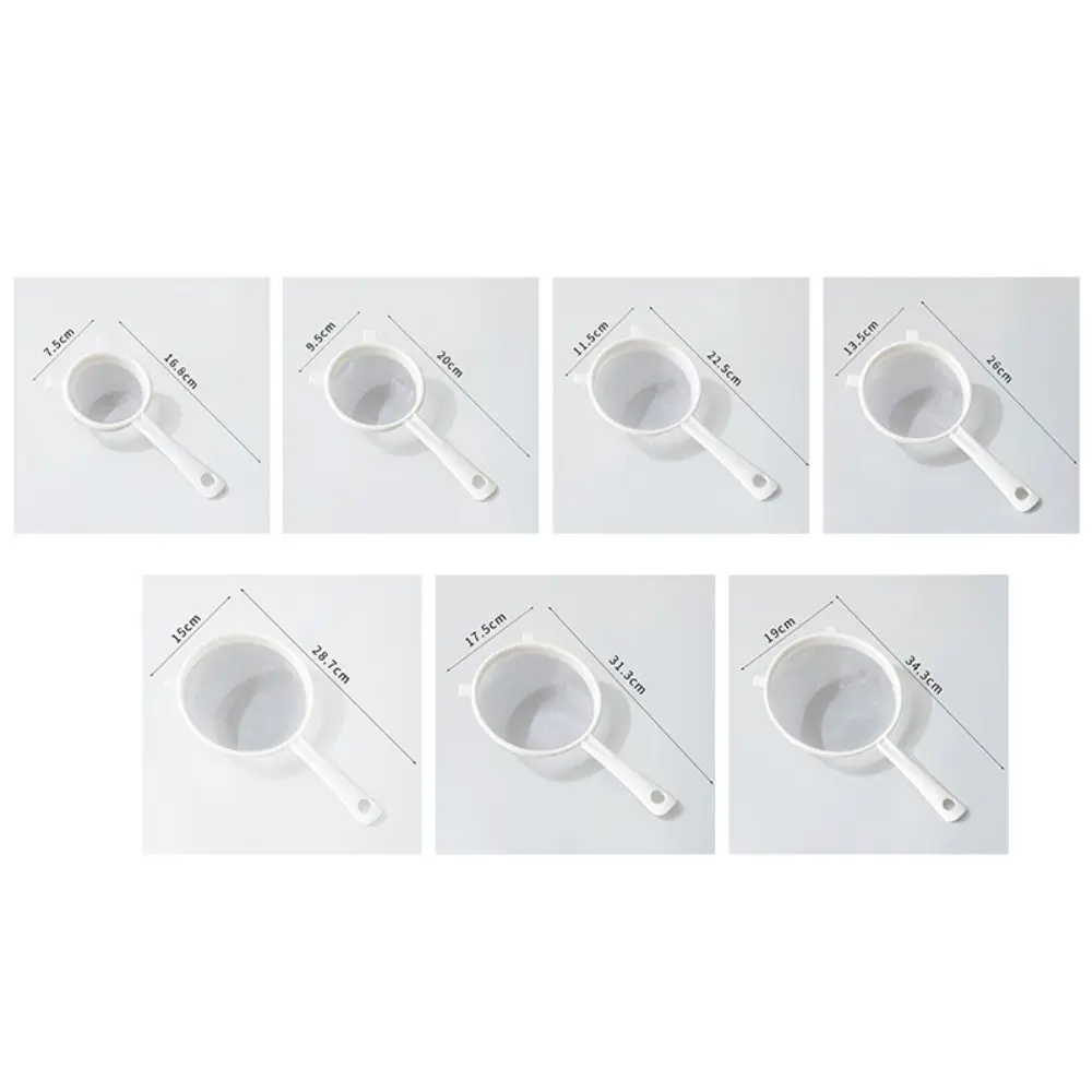 Simple Ultra Fine Mesh Mesh Strainer with Handle Mini Plastic Colander Separation Net Food Preparation