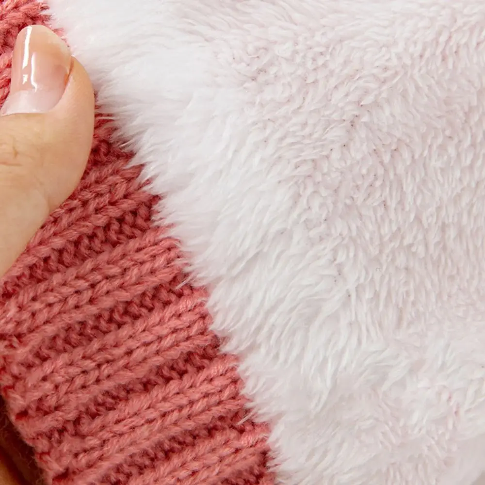 3 pz/set regalo caldo cappelli da donna sciarpa guanti set protezione per le orecchie morbido cappello lavorato a maglia antivento peluche inverno guanto caldo all'aperto