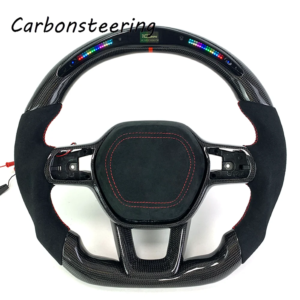 

Автомобильные аксессуары для Honda, индивидуальный светодиодный дисплей об/мин, кованое рулевое колесо из углеродного волокна для 11 Civic CRV HRV Acura Type-R