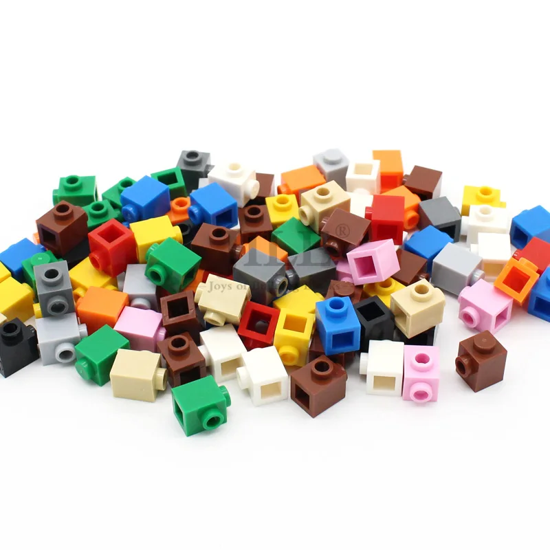 110pcs Moc Brick Modified 1x1 with Stud on Side 87087 DIY Basics Building Blocks Classic Compatible Assembles Particles Toys