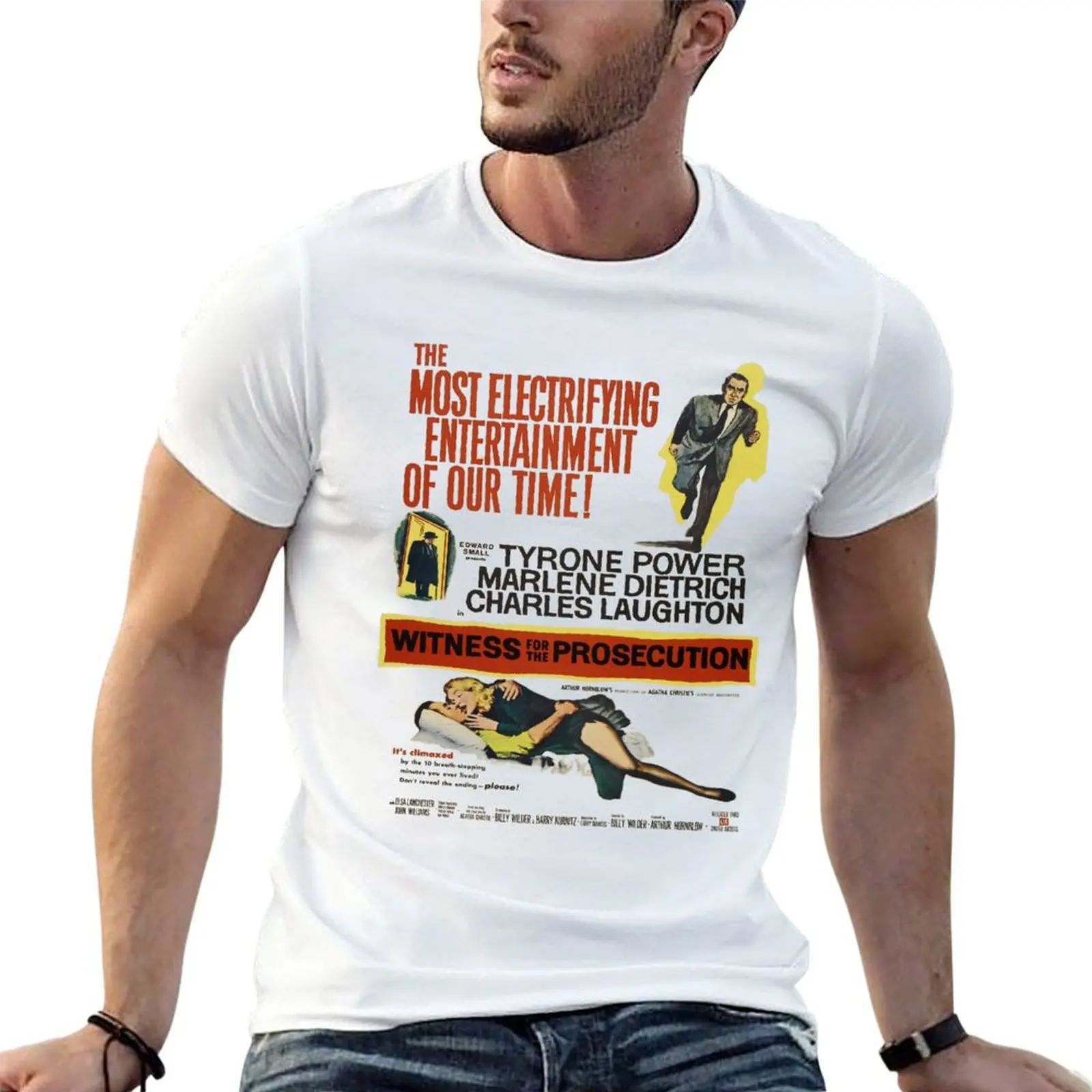 T-shirt à manches courtes pour sportifs Witness for the Prosecution 2, coupe ajustée et respirante