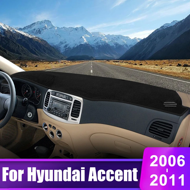 

For Hyundai Accent Verna 2006 2007 2008 2009 2010 2011 Car Dashboard Cover Instrument Desk Sun Shade Non-slip Pad Accessories