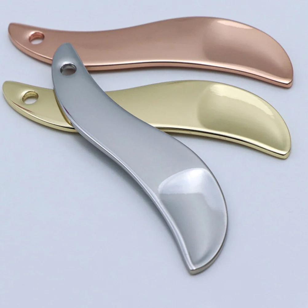 

3pcs Compact Zinc Alloy Makeup Dig Spoon For Cream Lotion Facial Mask Application Portable Spatula Tool Dual-Purpose