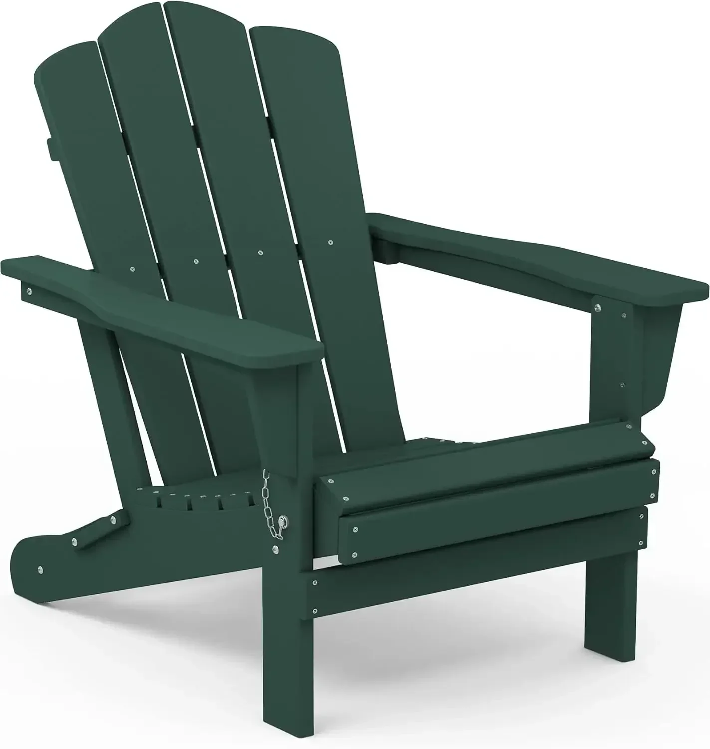 

Folding Adirondack Chair, HDPE All-Weather Folding Adirondack Chair, Green