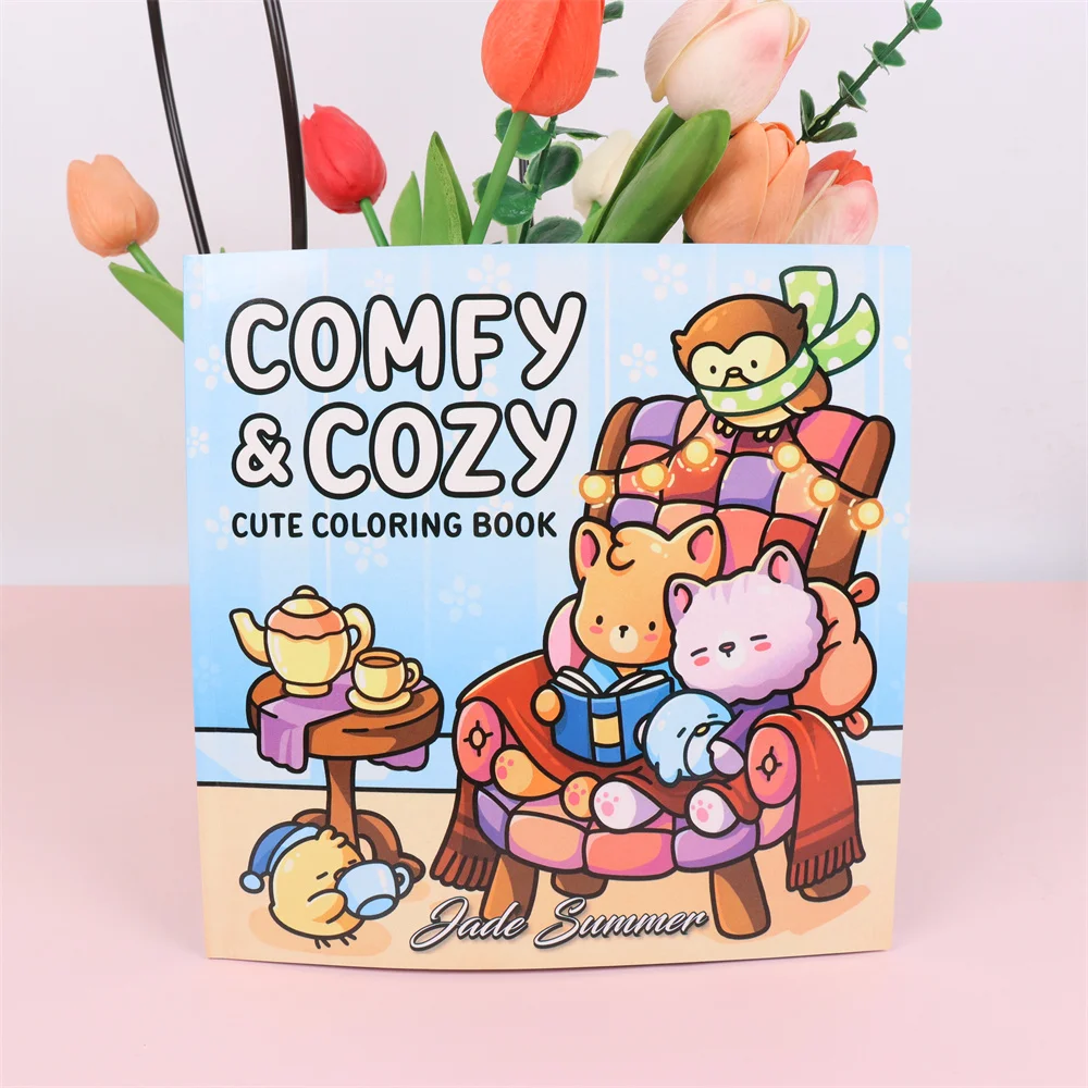COMFY$COZY Coloring Book TRIPPY&GROOVY Coloring Book for Adult and Teen Featuring Adorable Creepy Creatures Painting Gift image 3