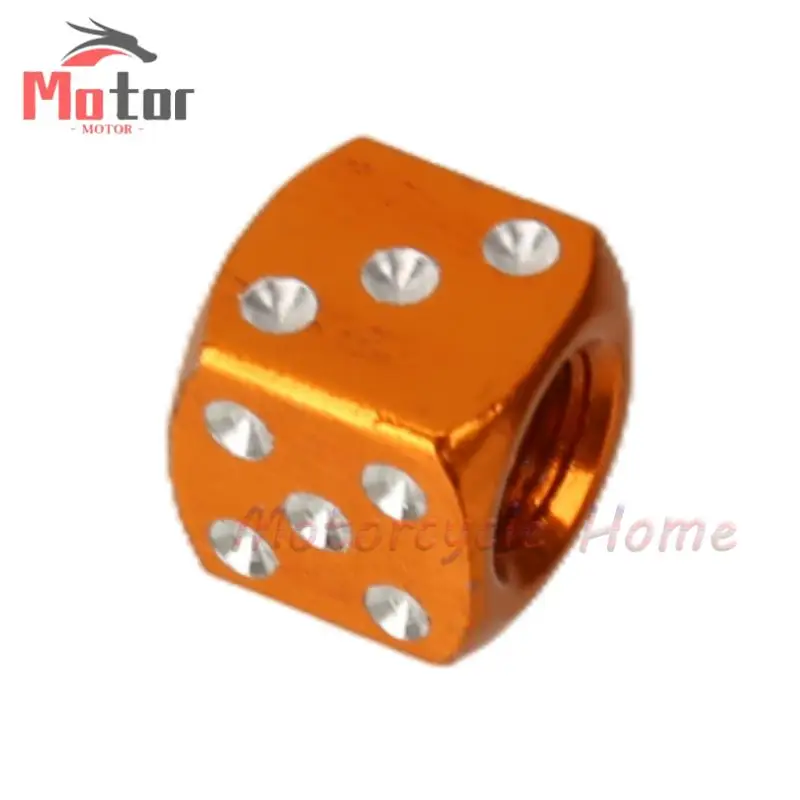 ATV Go-Kart & All Tires! Rust-Proof & Chic Scooter 12mm Aluminum Dice Valve Caps - Perfect for Motorcycle