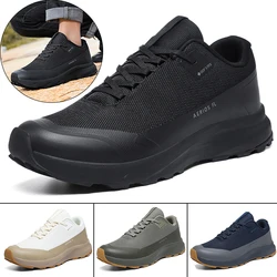 New Men Waterproof Hiking Shoes Fashion Anti-Skid Wear Resistant Outdoor Travel Shoes Casual Sneaker Comfortable Male Shoes 2024