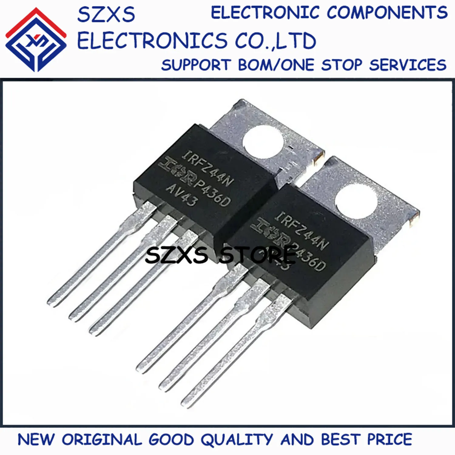 

New Original 10Pcs IRFZ44N IRFZ44NPBF TO-220 49A 55V MOSFET Field-effect Transistor In Stock Electronic Components Good Quality