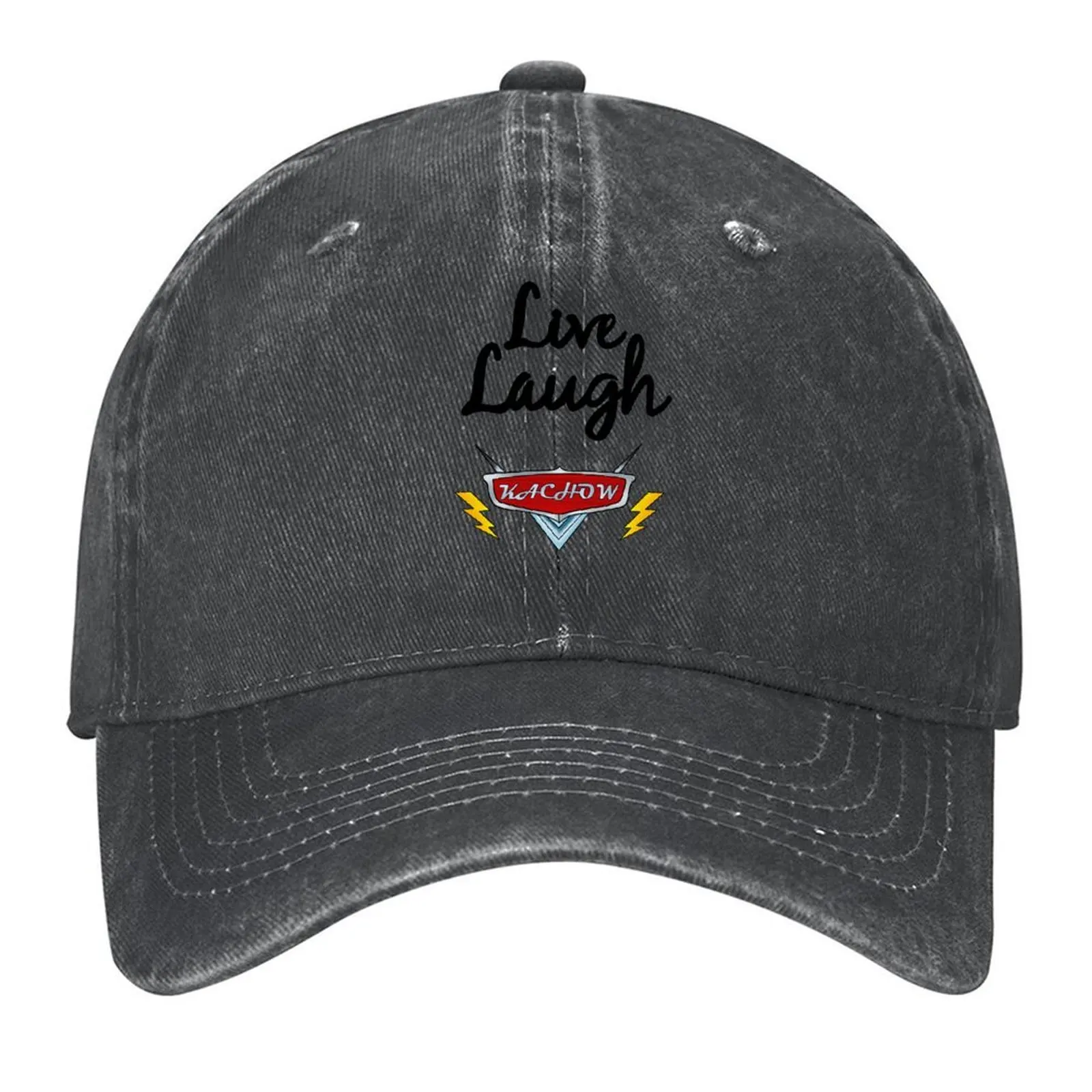 

Live, Laugh, KACHOW Baseball Cap New In Hat fishing hat Luxury Cap Bobble Hat Man Women's