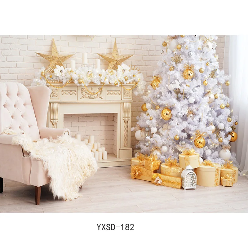 Nitree Christmas Photography Background Snowman Christmas tree Portrait Backdrops For Photo Studio Props YXX-95