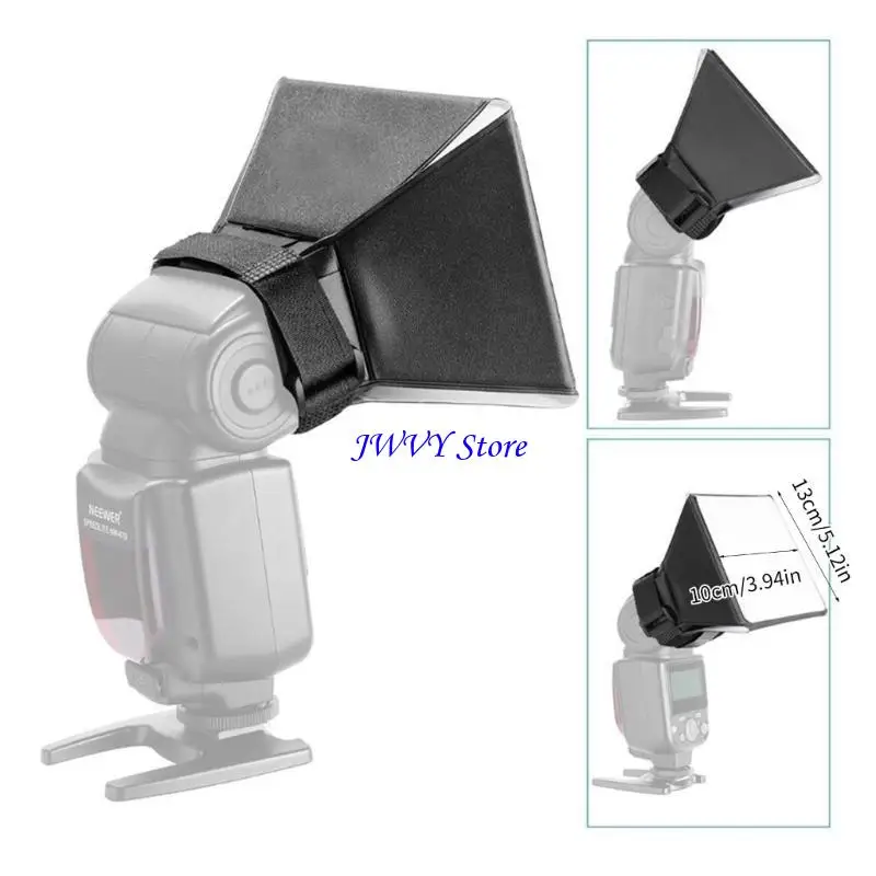 573A 범용 접이식 플래시 소프트 박스 디퓨저 카메라 사진 스피드 라이트 소프트 박스 키트