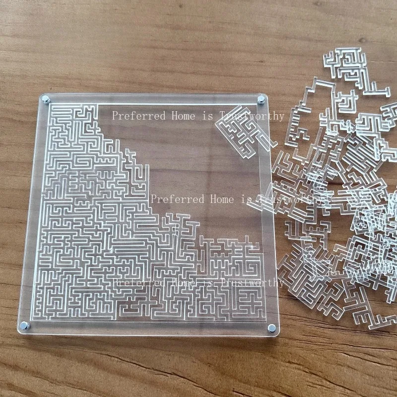 Alien Transparent Hell Puzzle Super Hard Brain Burning Acryl Labyrinth Puzzle Farbe