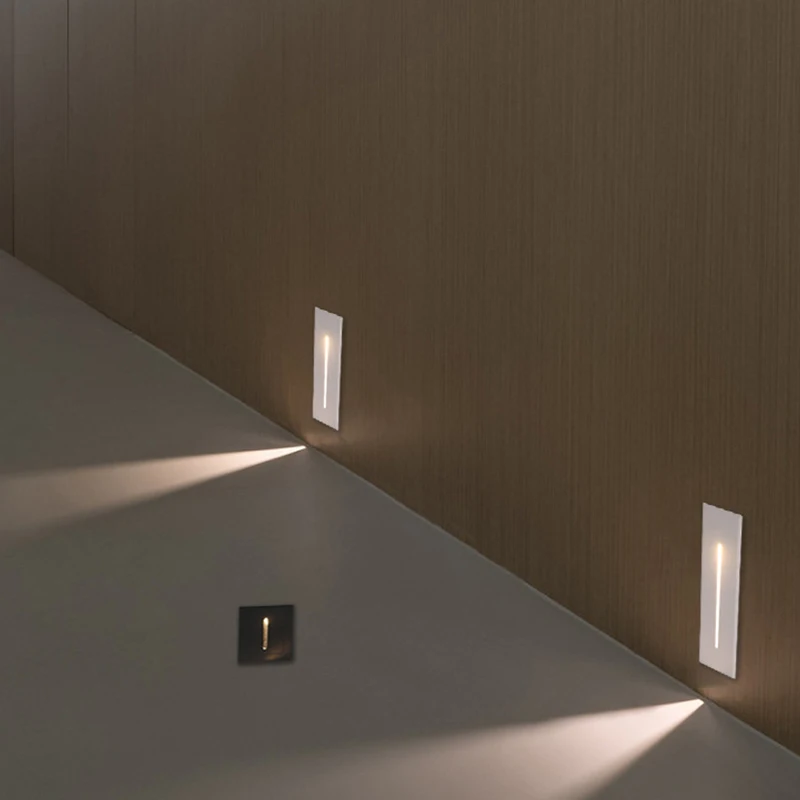 

3W Recessed Led Stair Light AC85-265V Indoor Corner Wall lights Step Decoration Lamp Hallway staircase Lamps Dropshipping