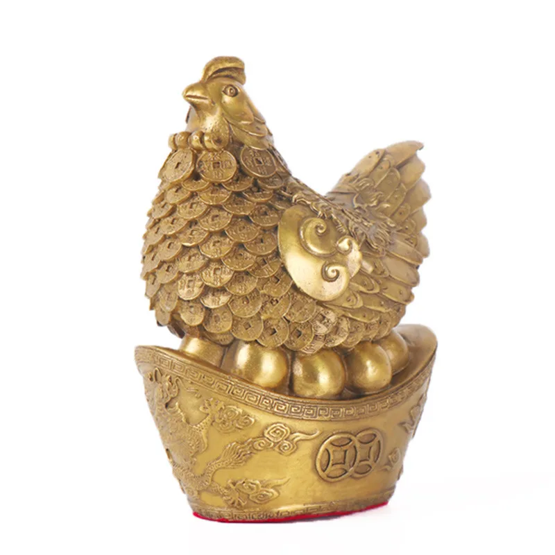 Rooster, Copper , , Wealth Generation, Laying Eggs, Fortune Coin Hen