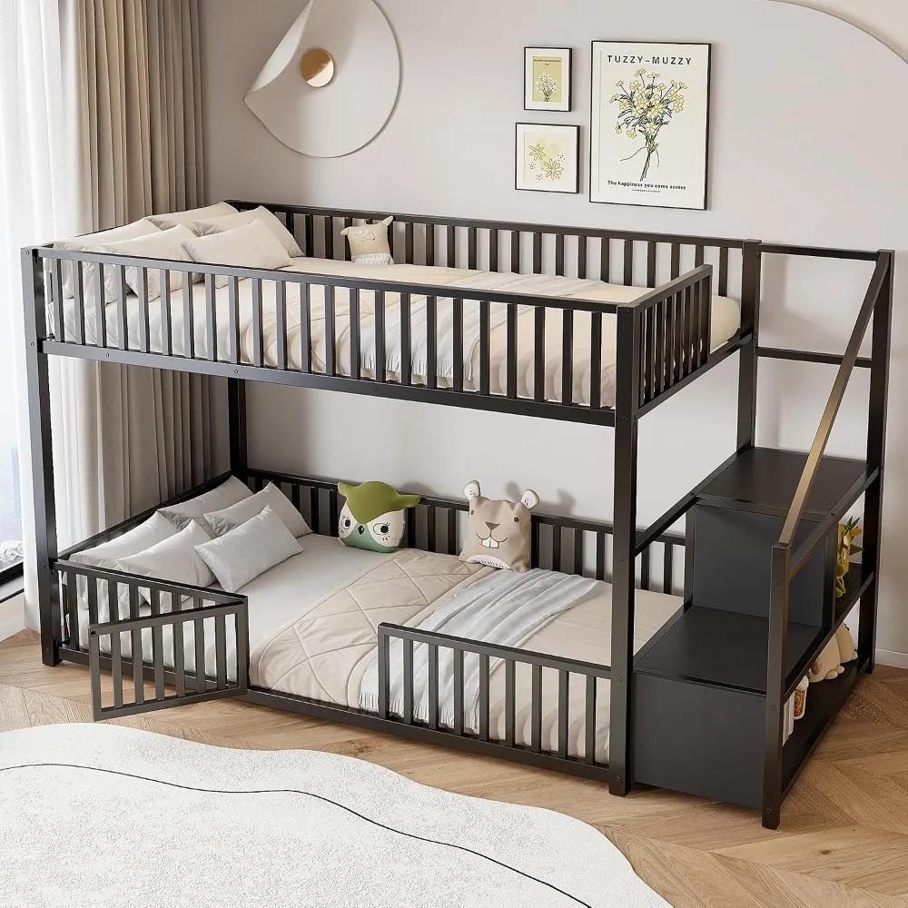 Twin Over Twin Storage Bunk Bed 3