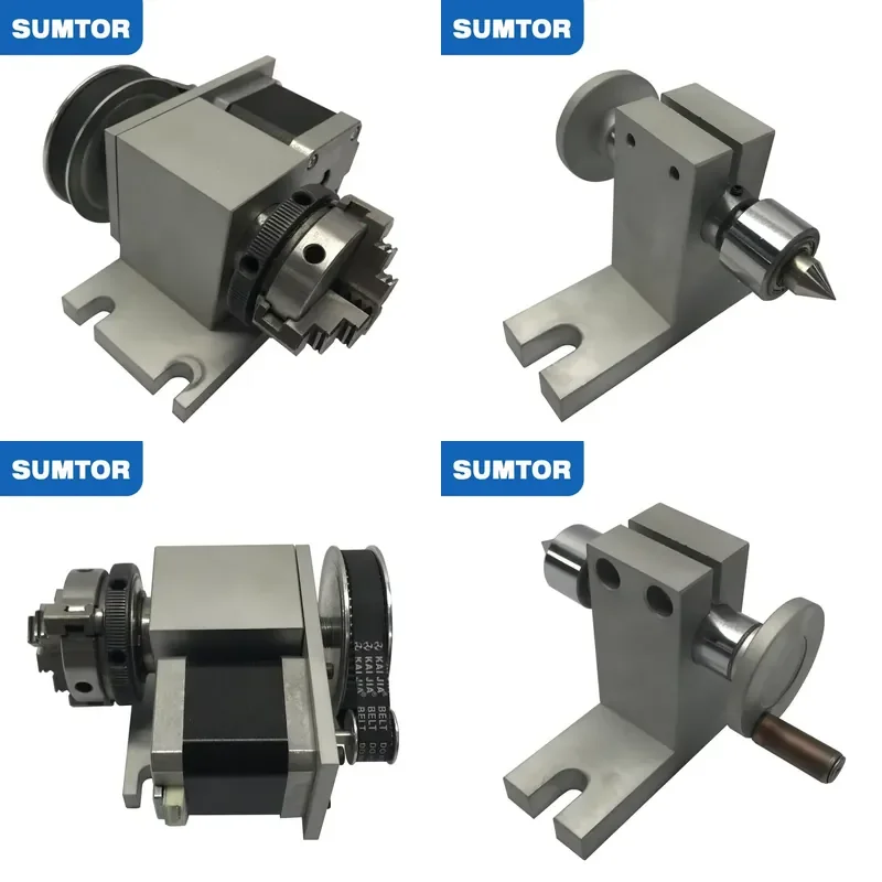 A Axis 50 Chuck and Thimble Cnc Mini Dividing Head Engraving Machine Parts CNC 3040 4 Axis Cnc Router 2 Phase 4 Wire Nema 17