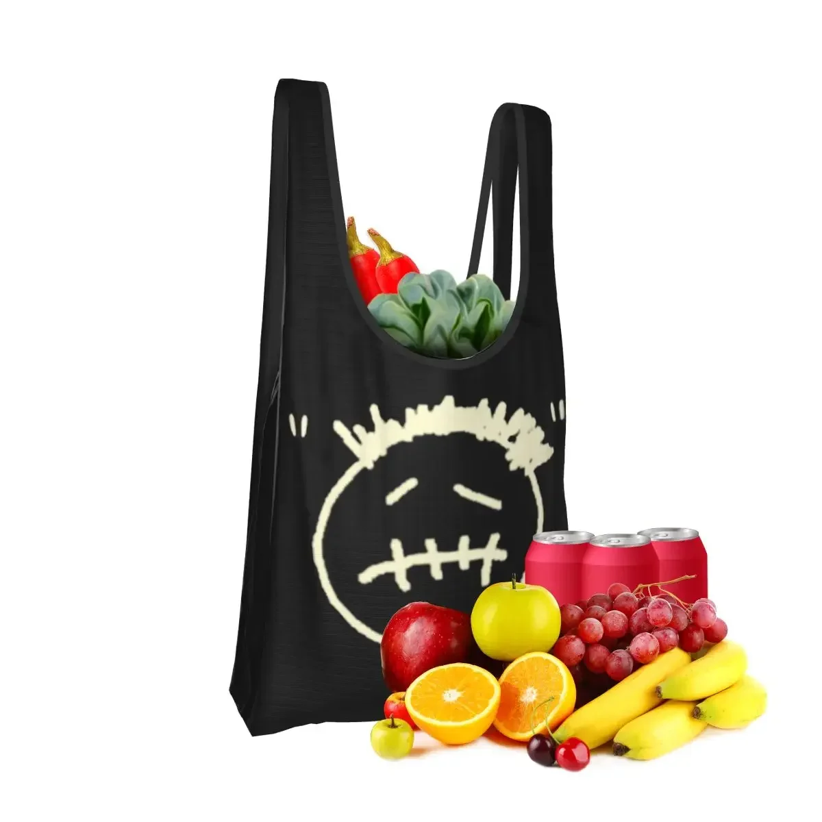 Cactus Jack Logo Portable Tote Shopping Bags Large Capacity Shopper Bag Grocery Handbag Shoulder Bag