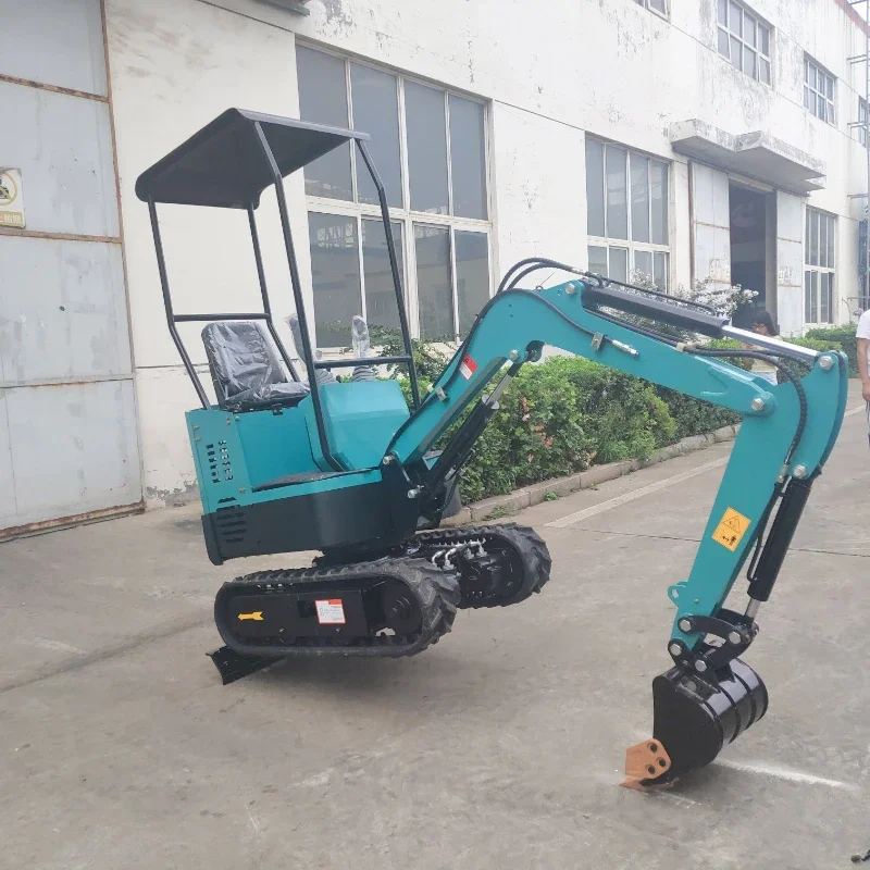 Mini Digger 1000kg Hydraulic Mini Excavator Loader Bagger Auger Grab Hydraulic Hammer Narrow Bucket Can Be Installed Excavators