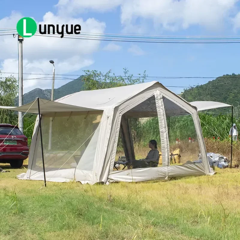 Automatic Inflatable Car Tailgate Camping Tent Quick Opening Folding Rainproof UV Proof Awning For SUV Truck Outdoor Shelter