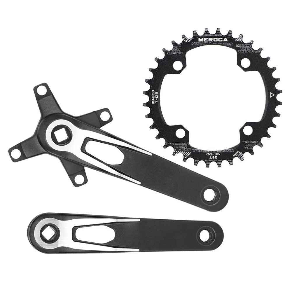 1 Pair Crank Chainring Square Taper Crankset Chainring 104BCD 32T 34T 36T 38T Narrow Wide Tooth Aluminum Alloy Crankset Parts