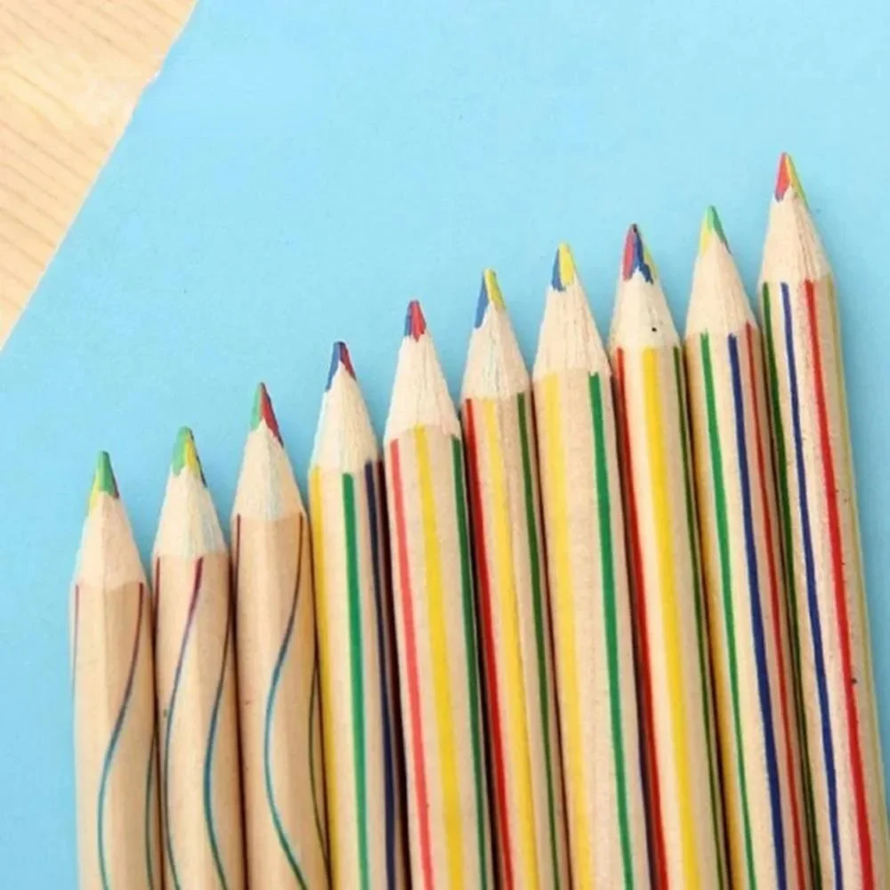10Pcs/lot DIY Cute Professional Colored Pencil Colour Pencils Wood Rainbow Colors Pencil for Drawing Set Painting Coloring Kid